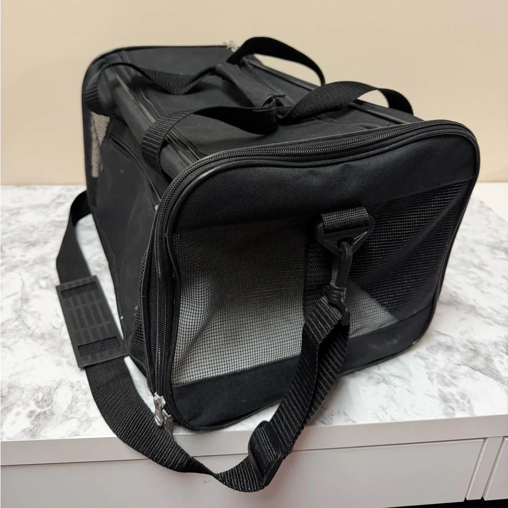 Black Pet Travel Carrier